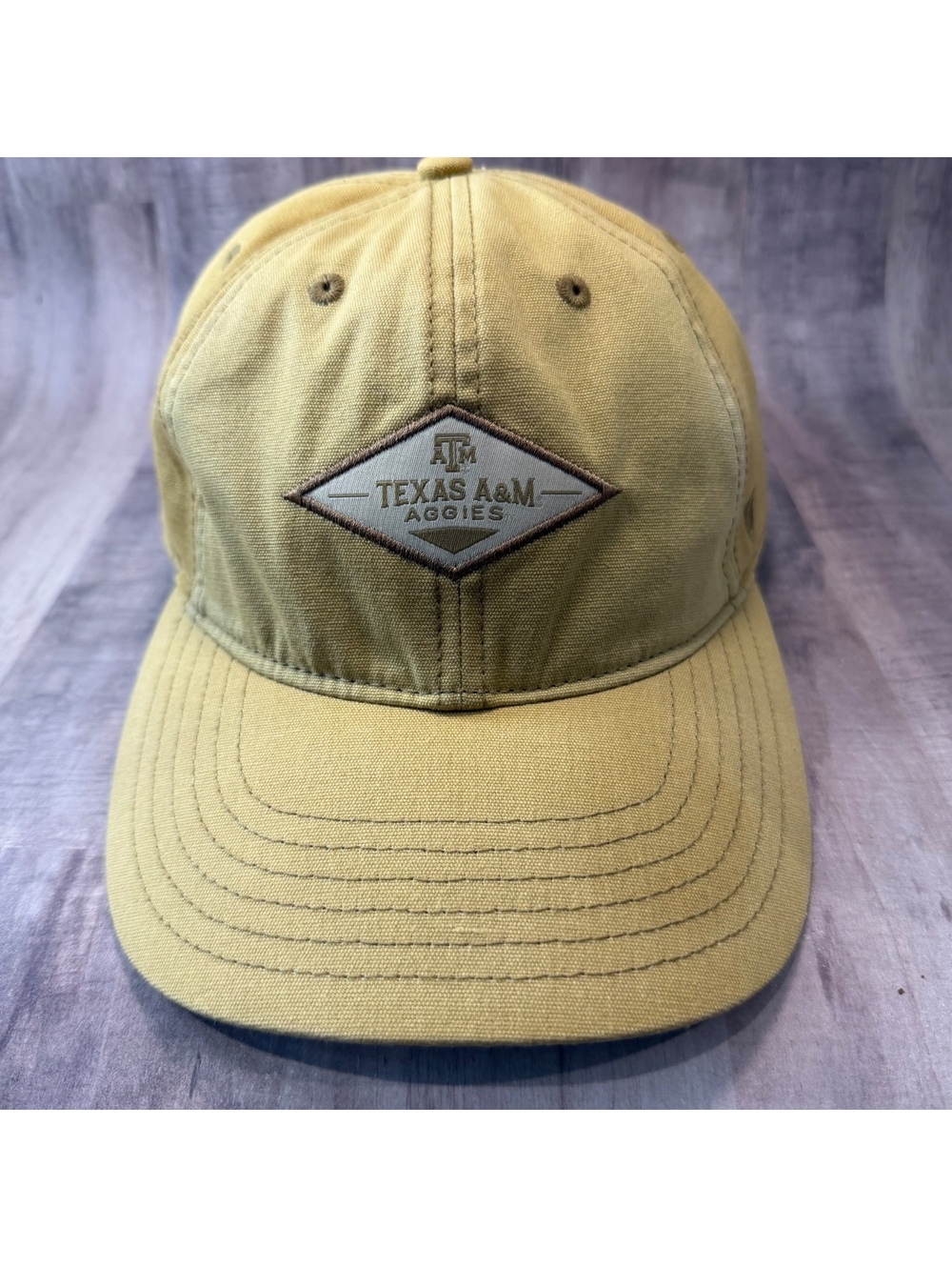 Texas A & M Aggies Top Of The World Baseball Hat Tan Stapback Cap